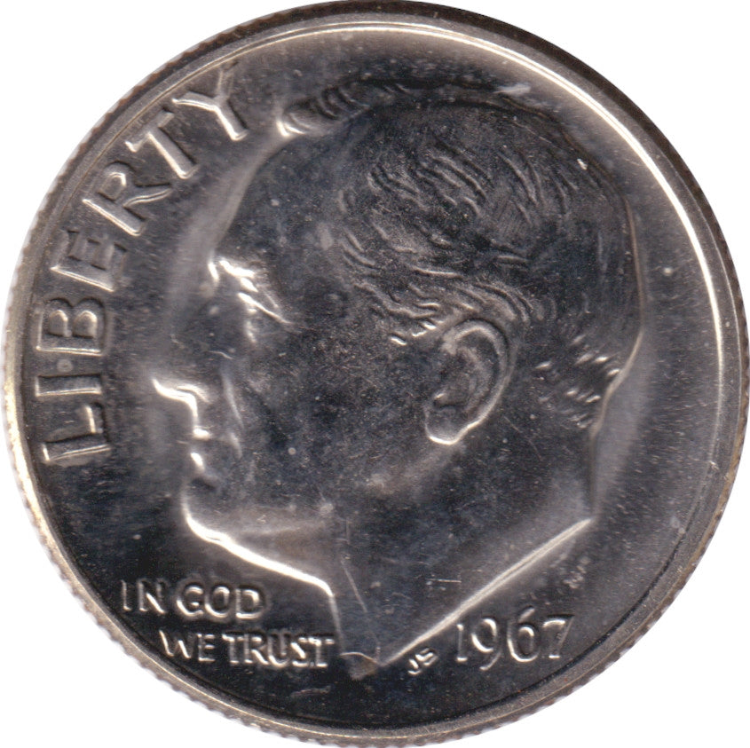 1967 USA Dime Brilliant Uncirculated (MS63)