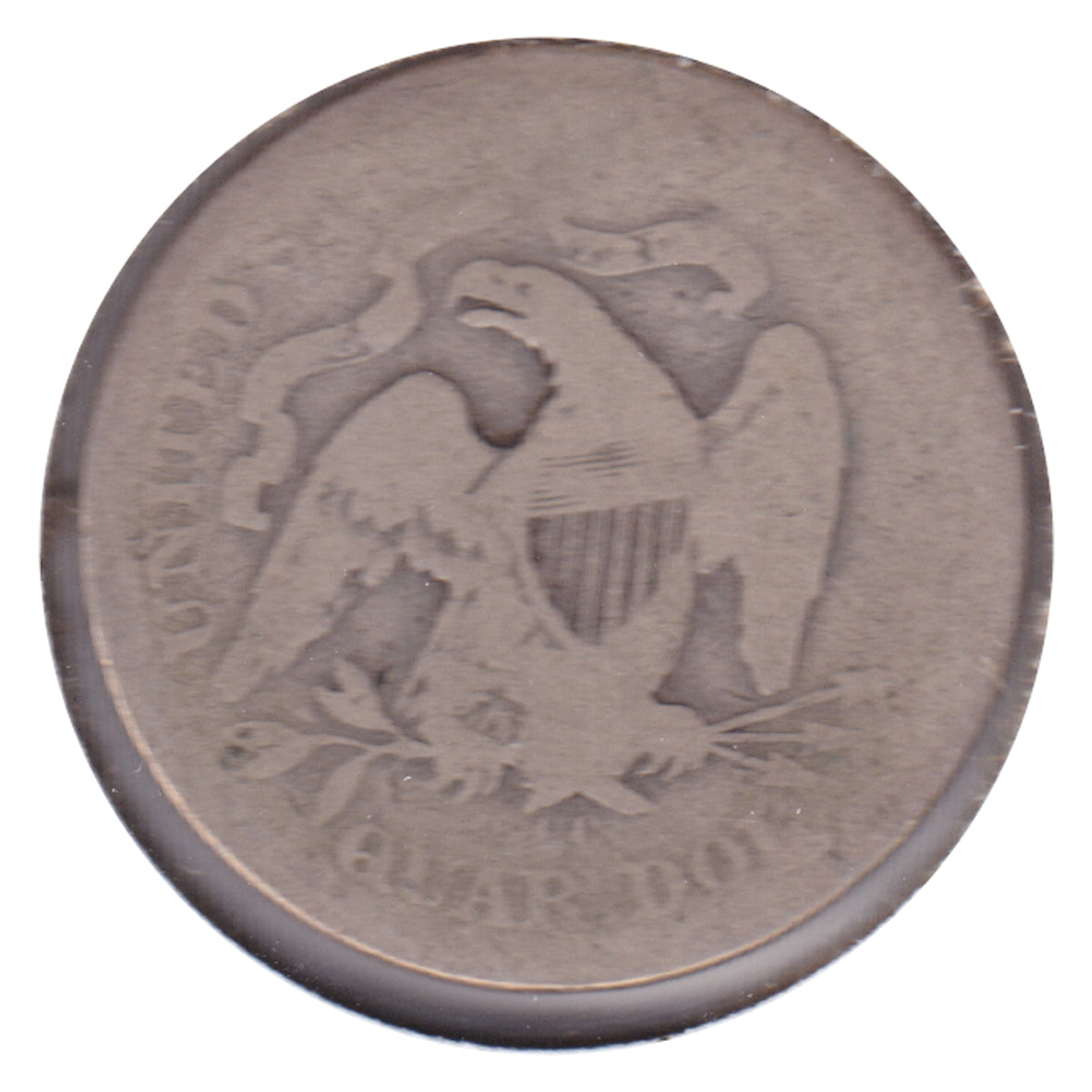1877 CC USA Quarter About Good (AG3)