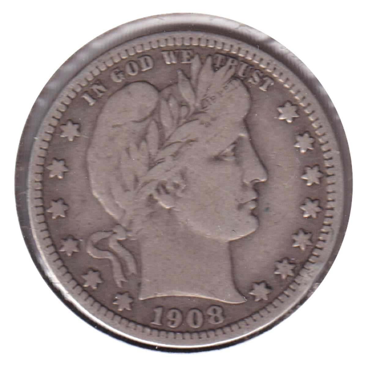 1908 USA Quarter F-VF (F15)