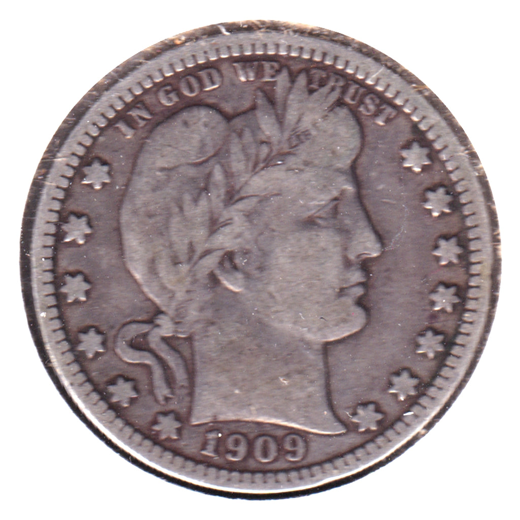 1909 USA Quarter F-VF (F15)