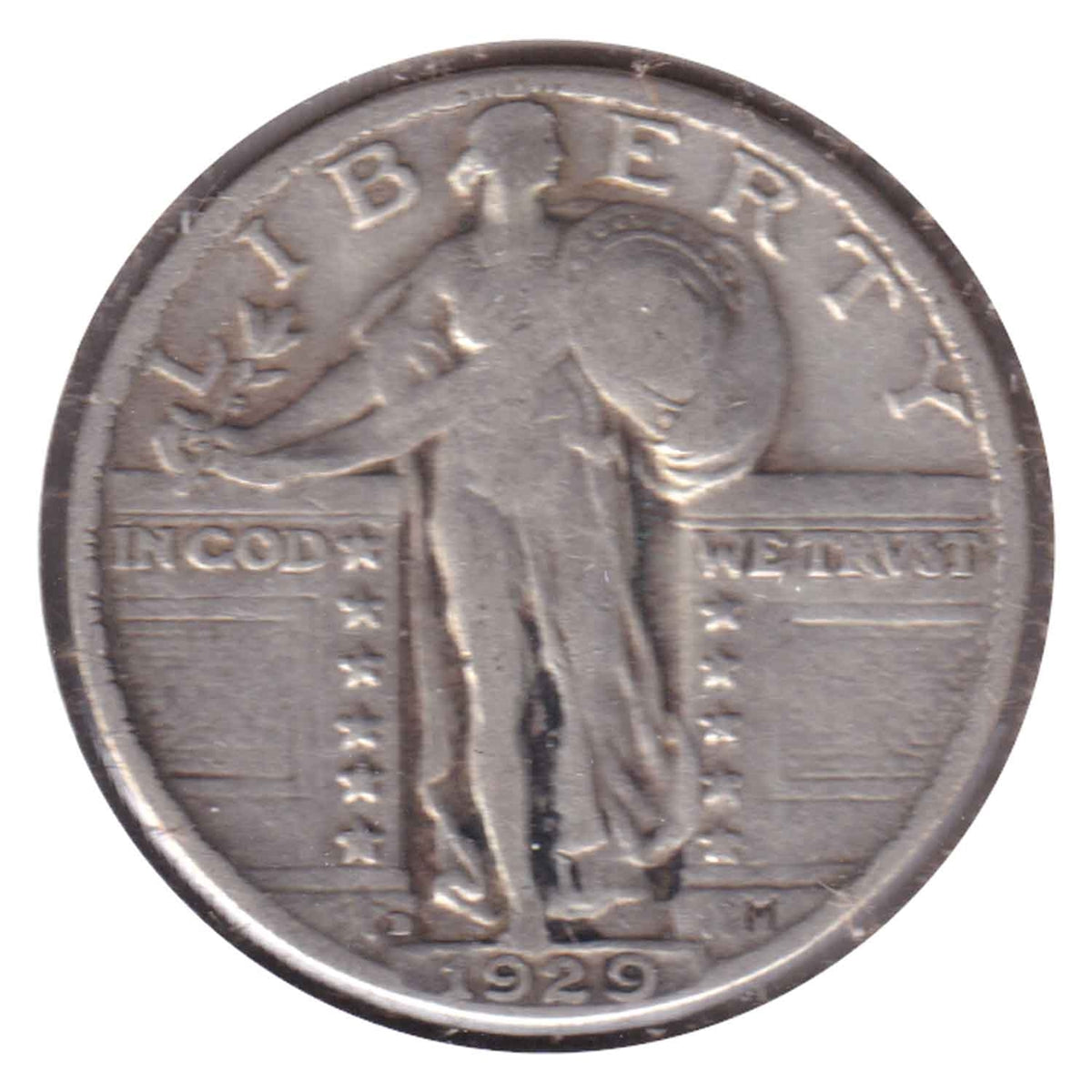 1929 D USA Quarter Very Fine (VF20)
