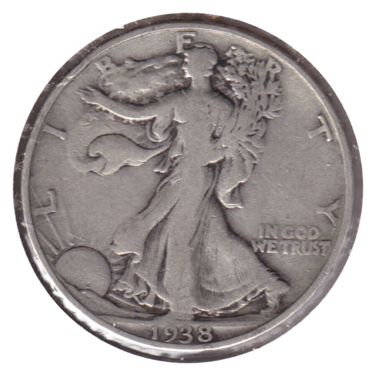 1938 D USA Half Dollar VG-F (VG10) $