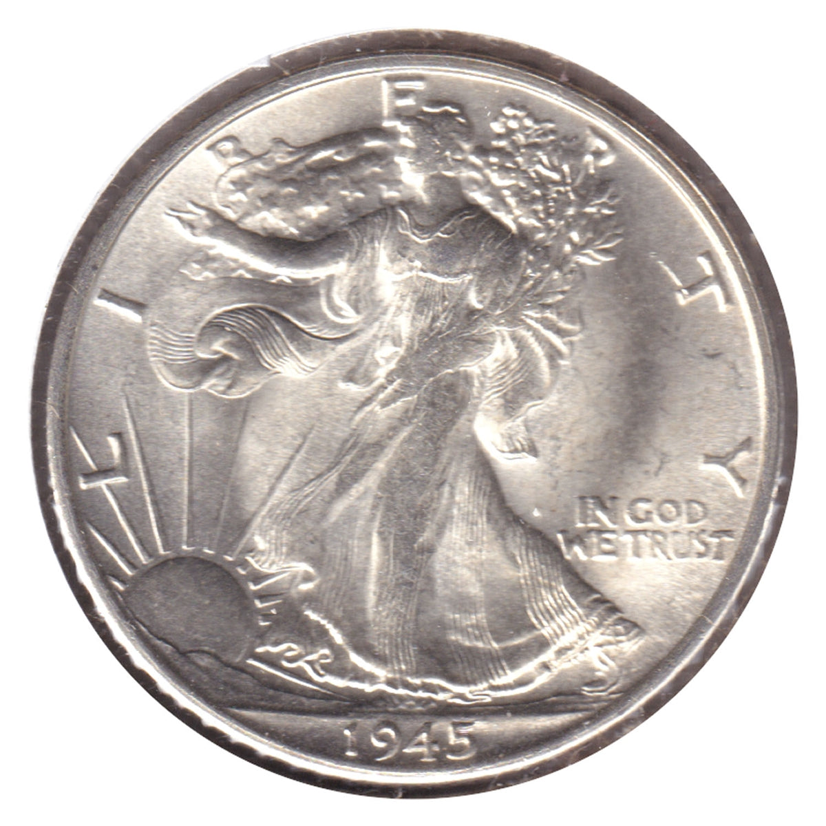 1945 S USA Half Dollar Choice Brilliant Uncirculated (MS64) $
