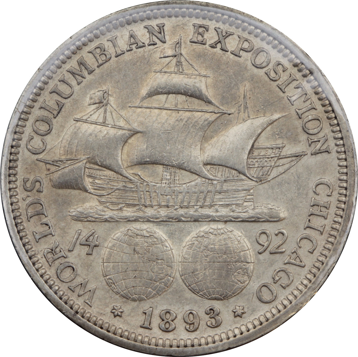1893 Columbian Exposition USA Half Dollar EF-AU (EF45)