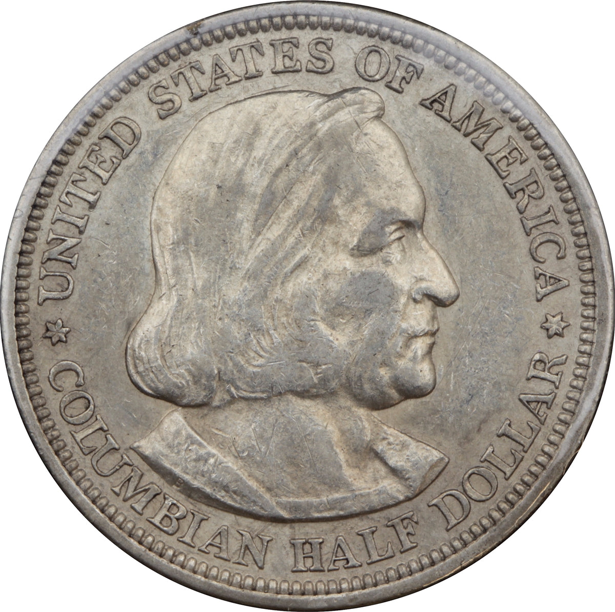 1893 Columbian Exposition USA Half Dollar EF-AU (EF45)