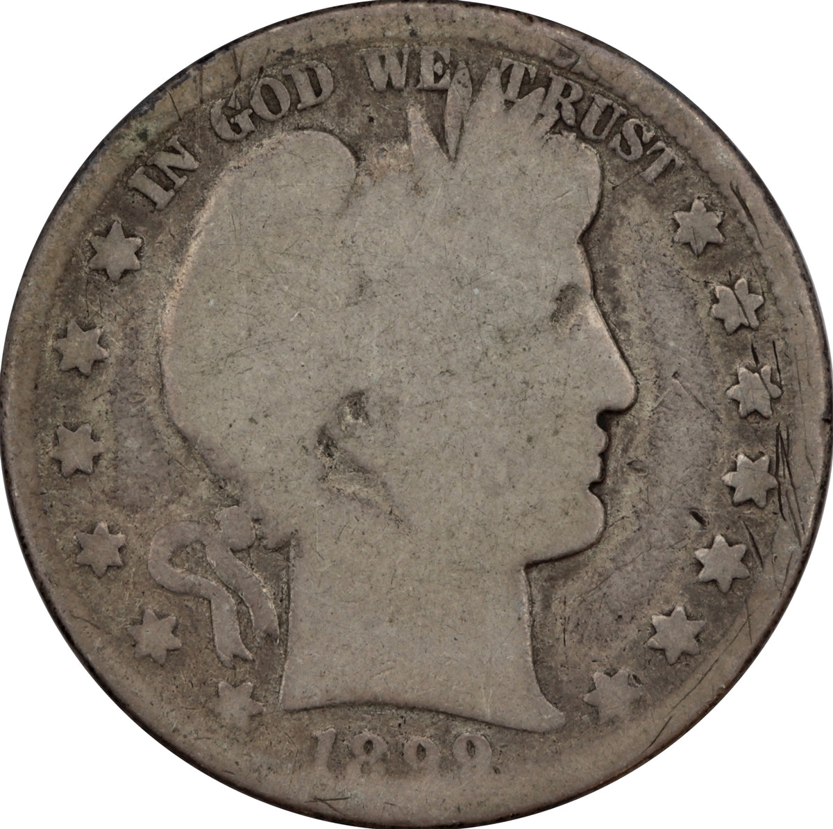 1899 O USA Half Dollar About Good (AG3)