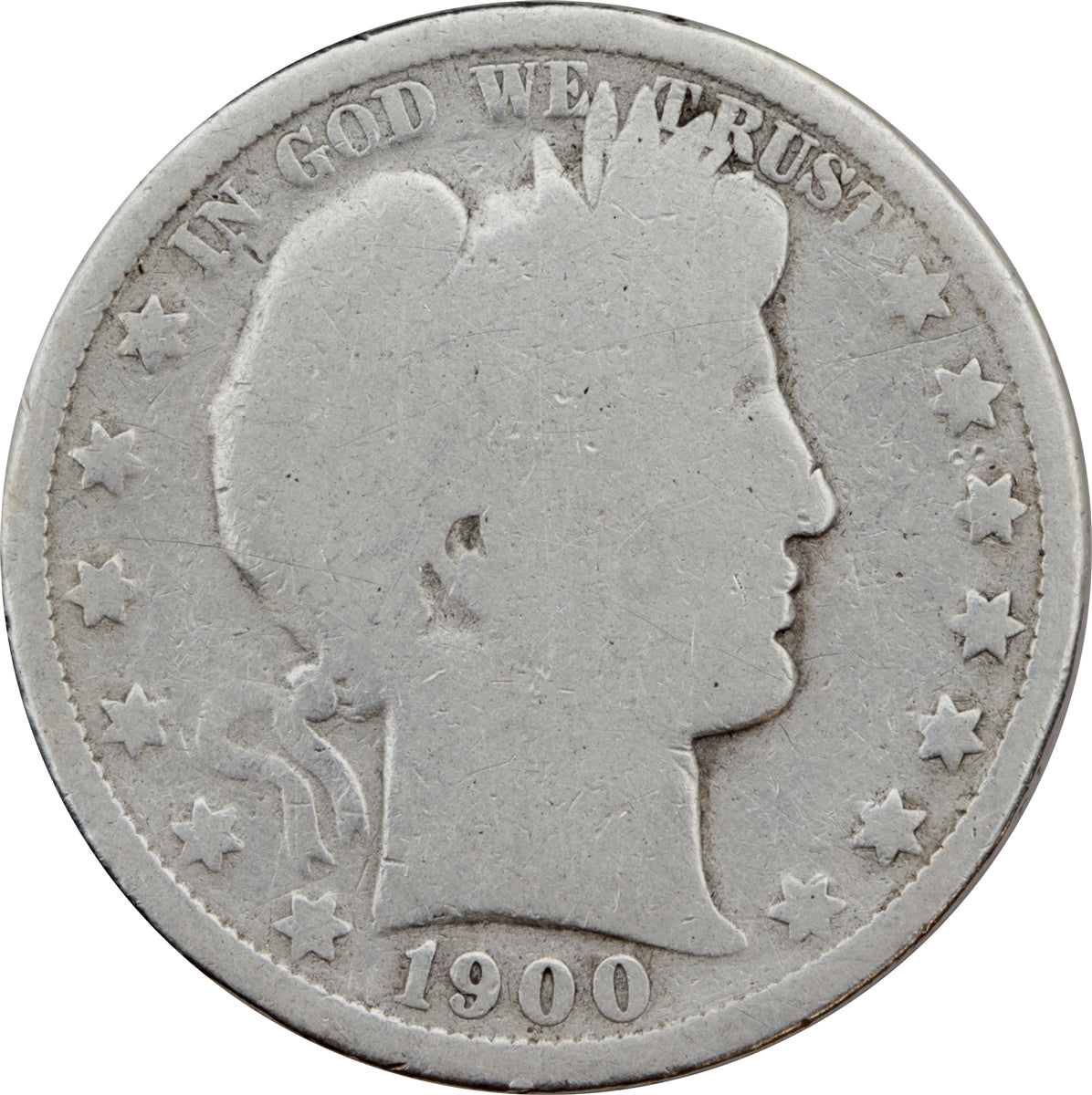1900 O USA Half Dollar About Good (AG3)