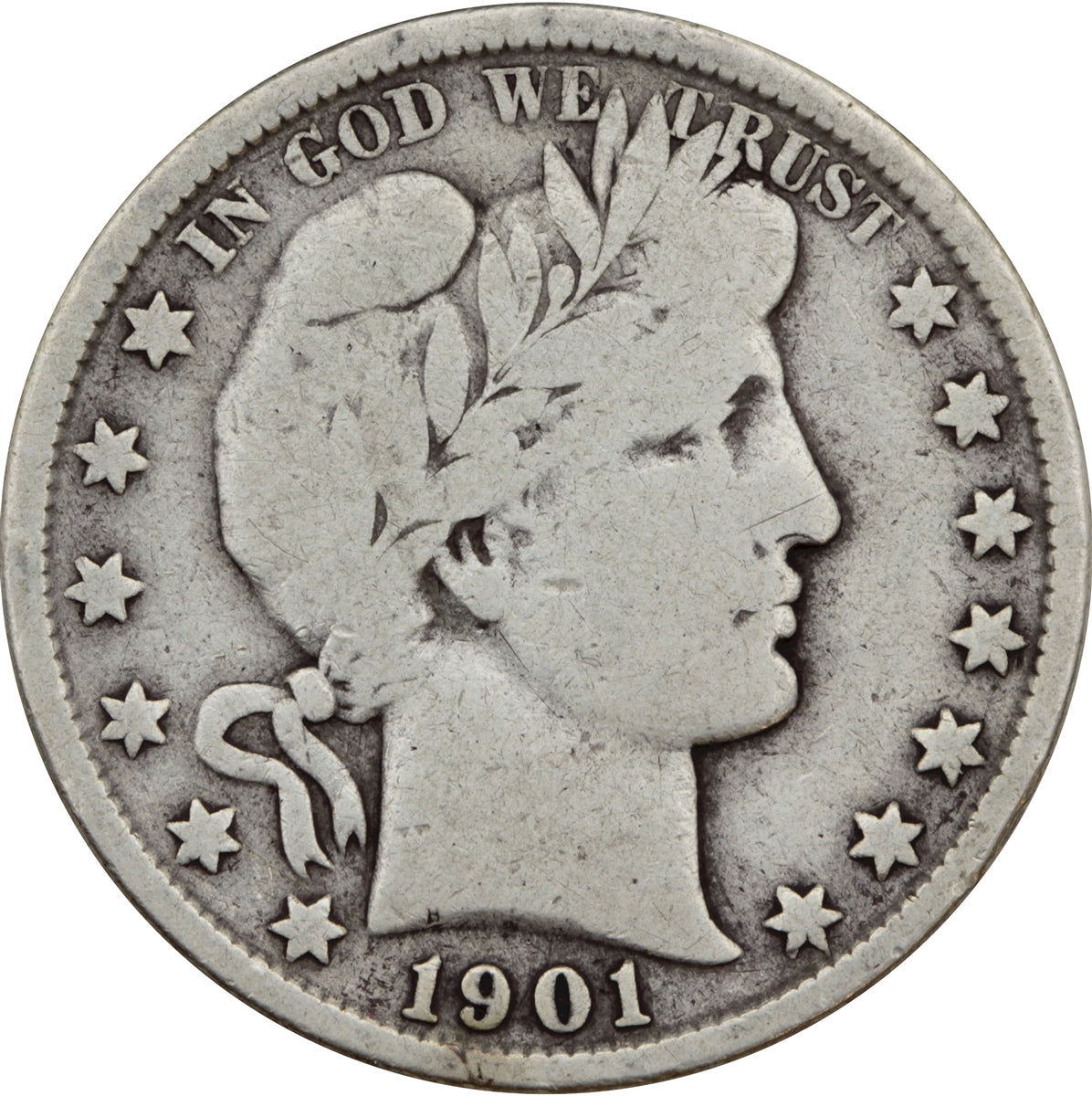 1901 USA Half Dollar Very Good (VG8)