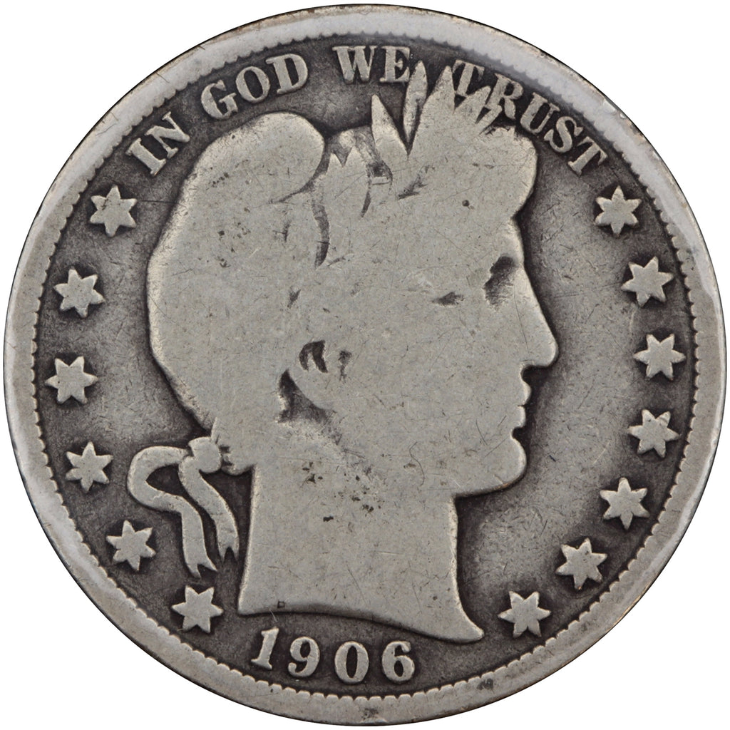 1906 D USA Half Dollar G-VG (G6)