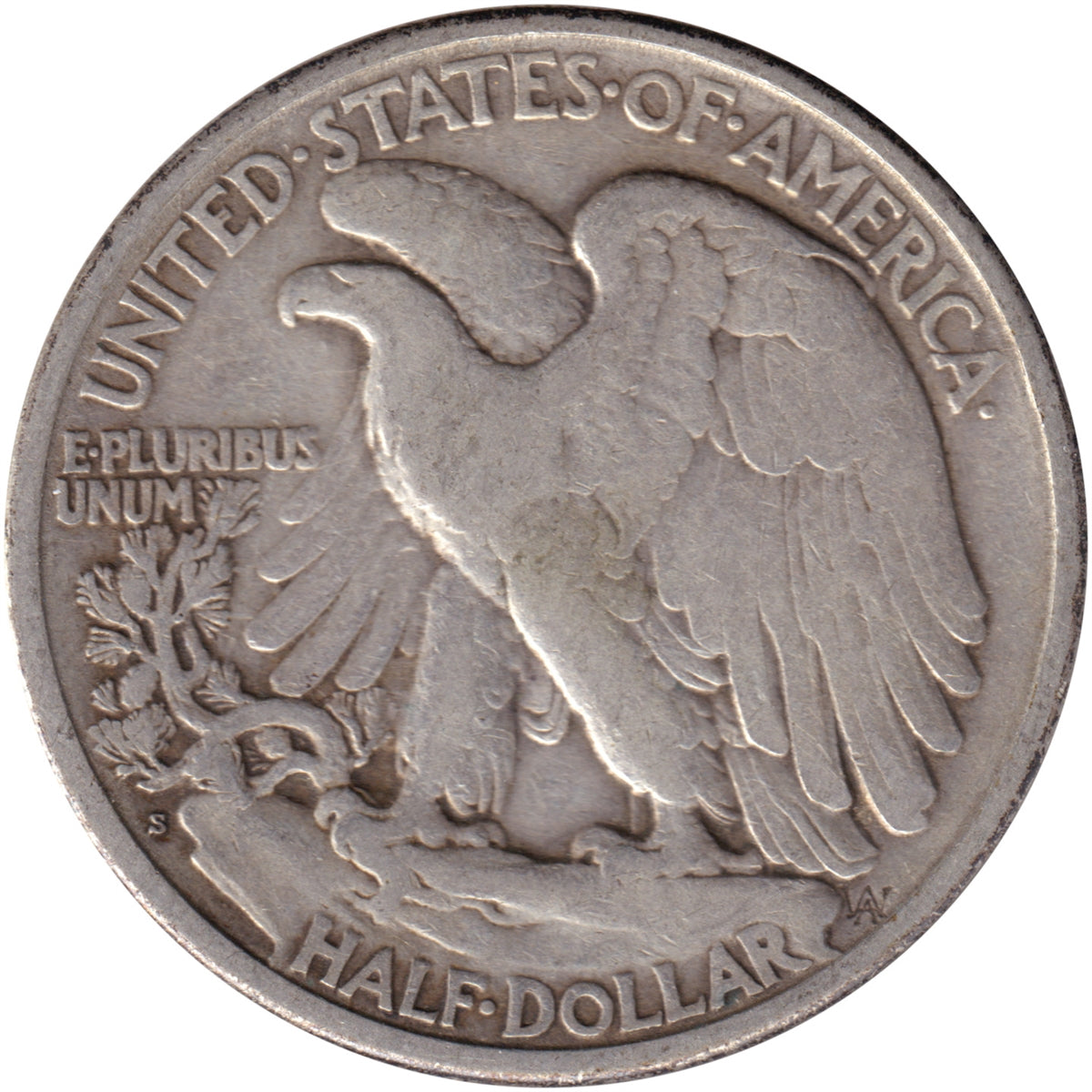 1918 S Half Dollar F-VF (F15)