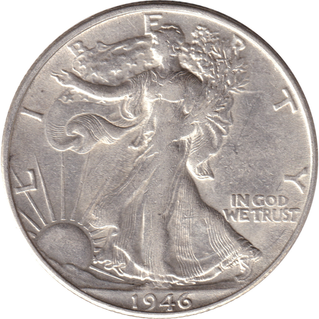 1946 S USA Half Dollar EF-AU (EF45)