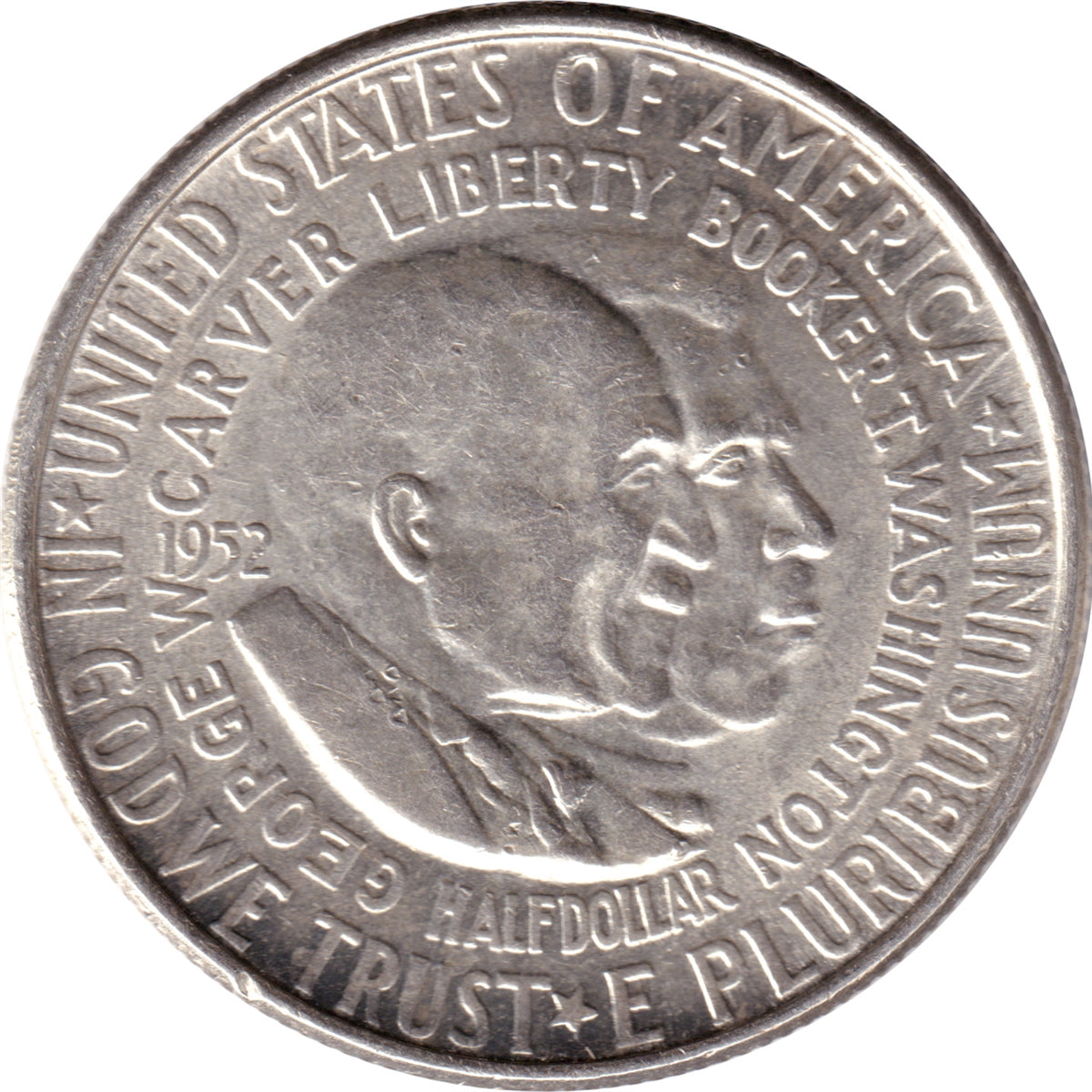 1952 Carver Washington USA Half Dollar AU-UNC (AU55)