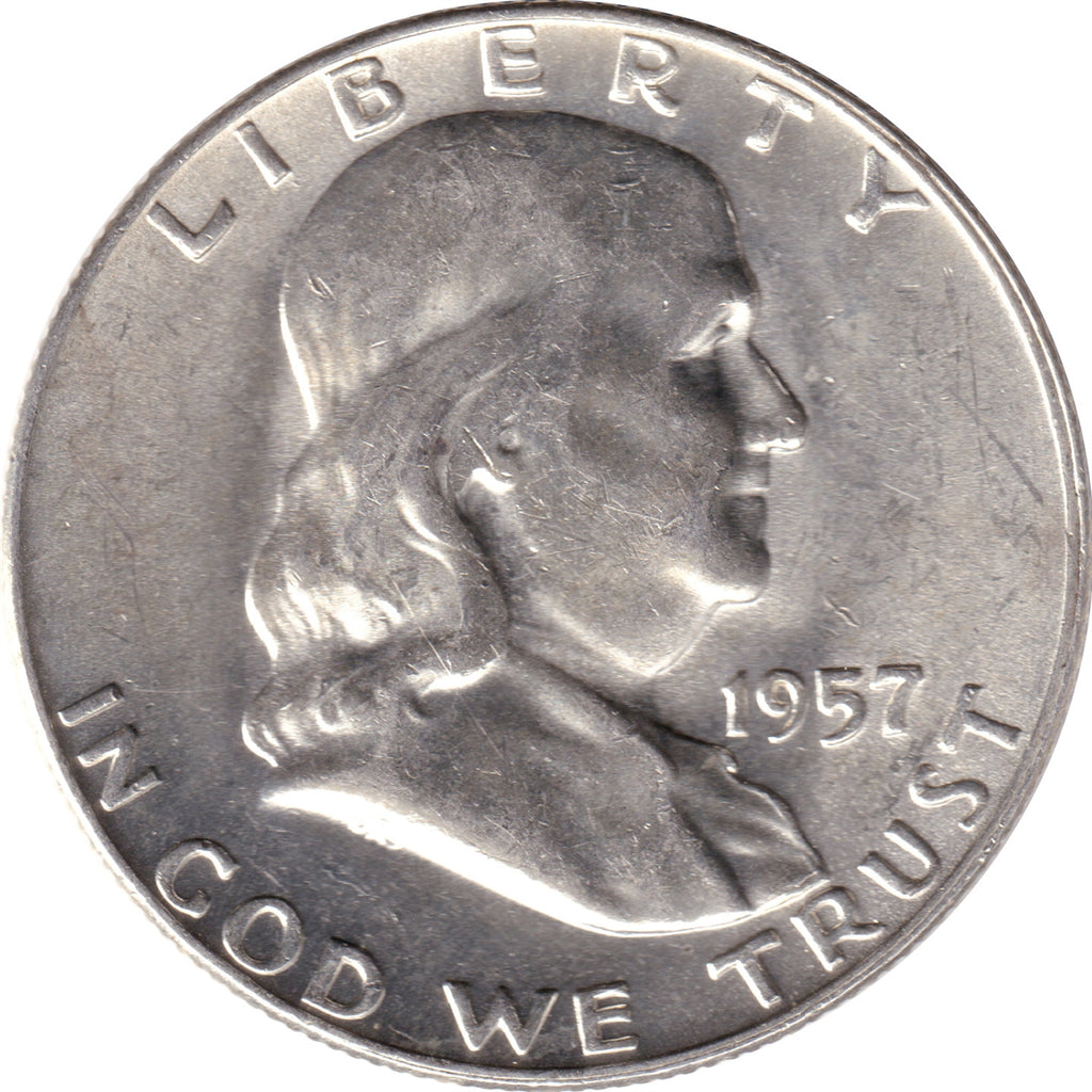 1957 D USA Half Dollar UNC+ (MS62)