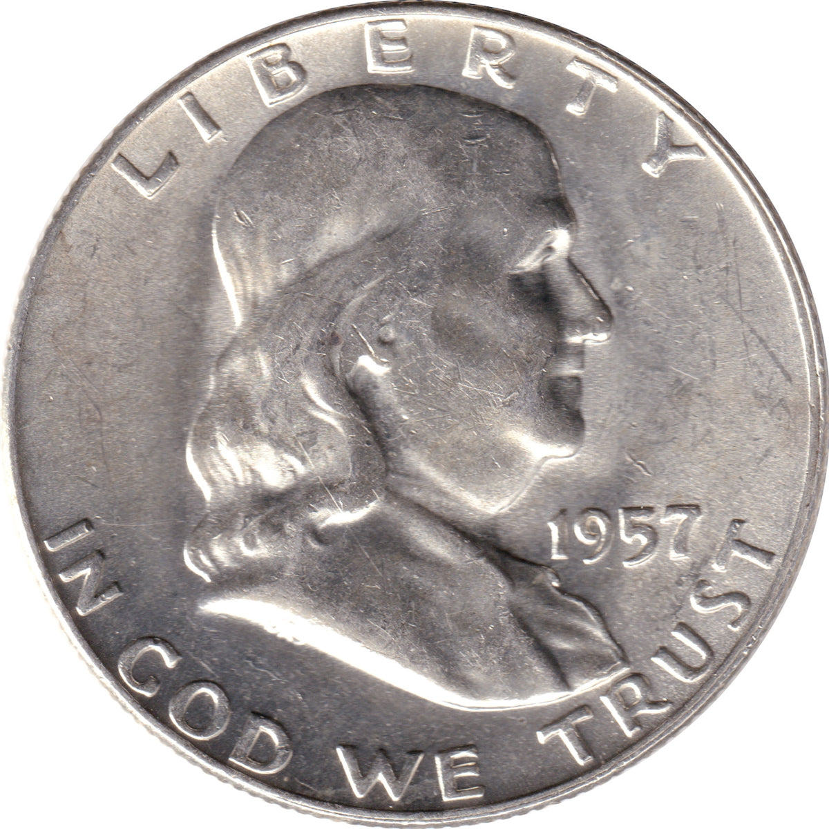 1957 D USA Half Dollar UNC+ (MS62)
