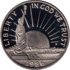 1986 S Ellis Island USA Half Dollar Proof