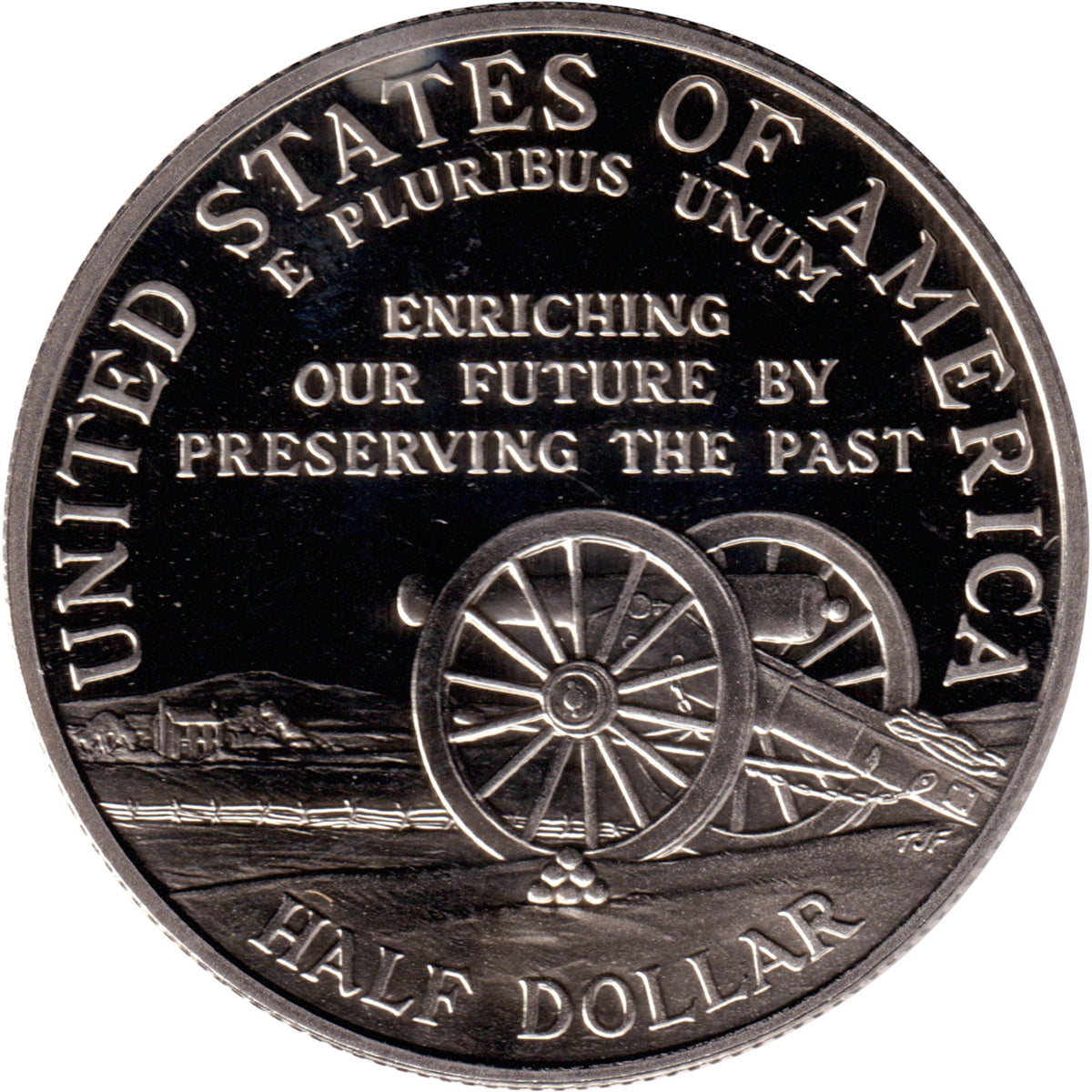 1995 S Civil War Battlefields USA Half Dollar Proof