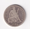 1890 USA Dime Good (G4)