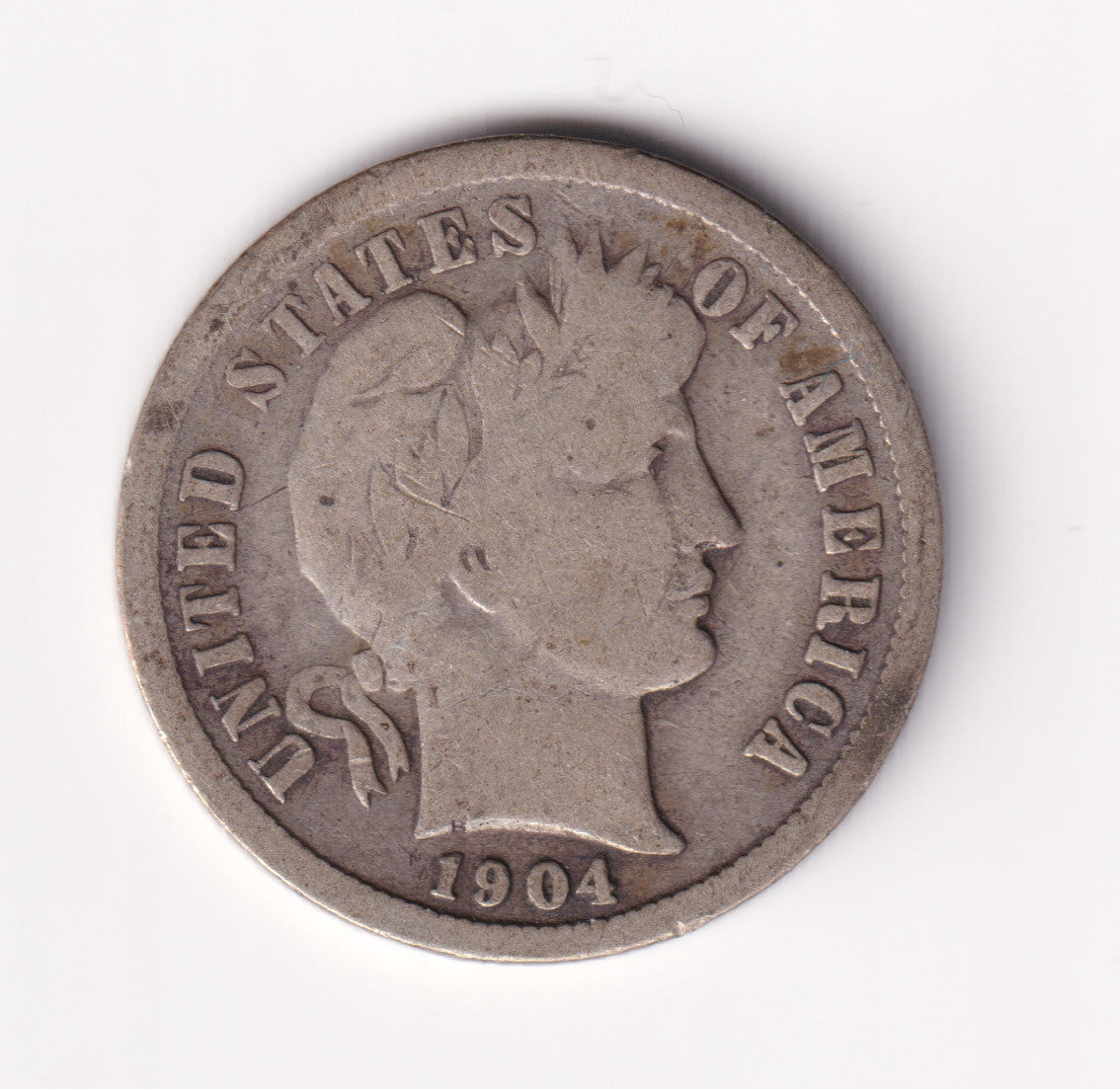 1904 USA Dime Very Good (VG8)