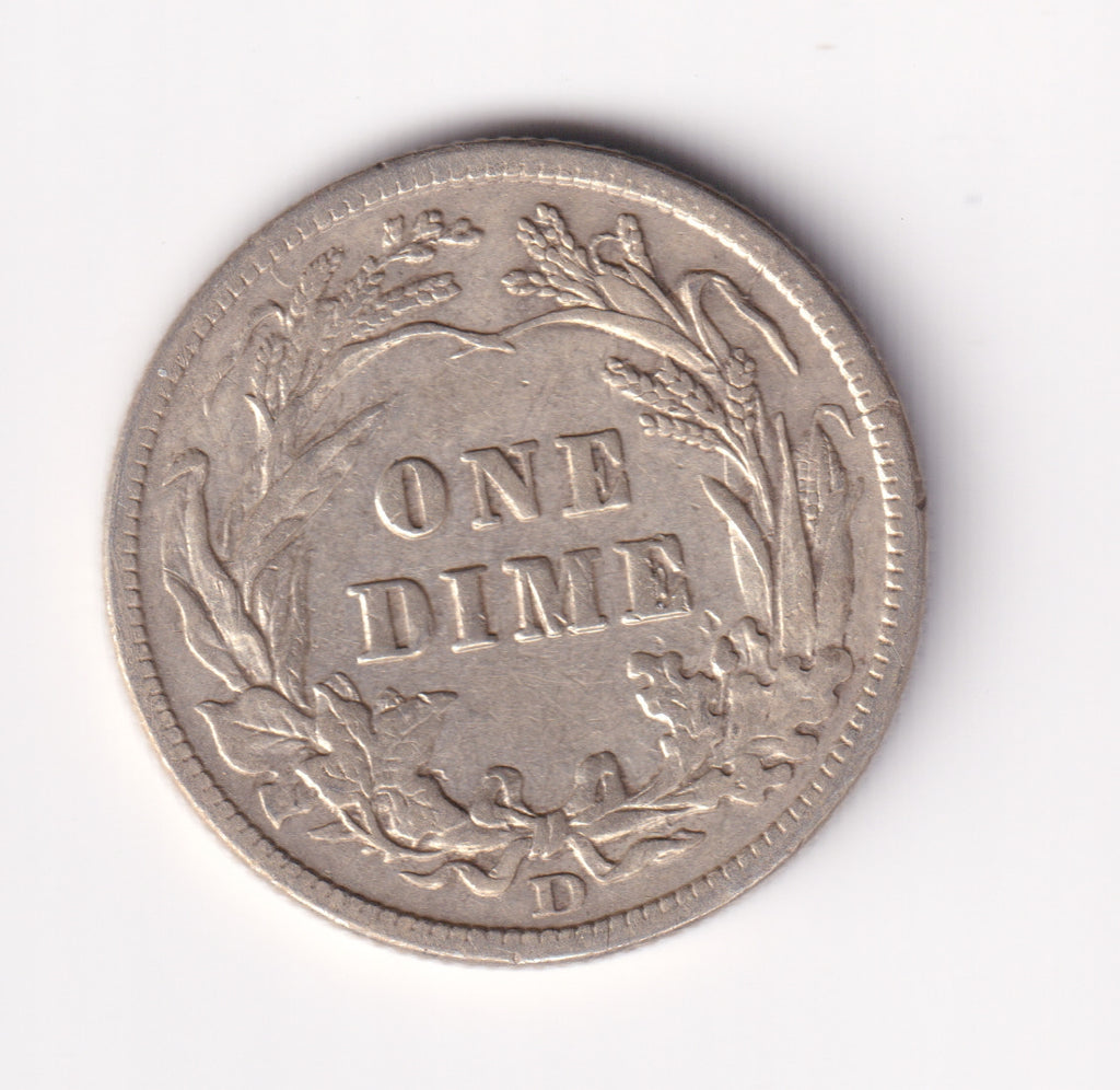 1908 D USA Dime Extra Fine (EF40)