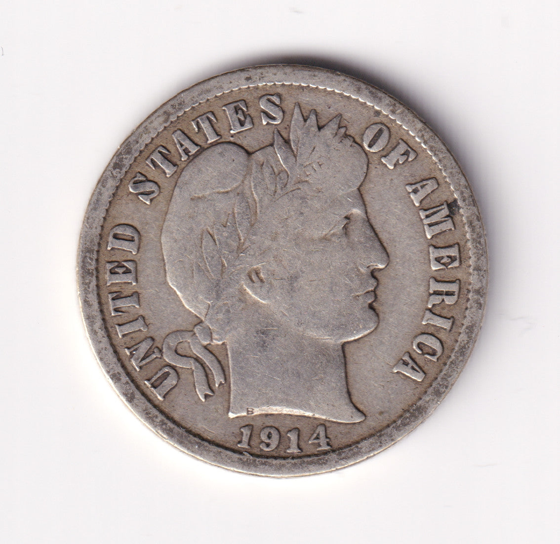 1914 D USA Dime VG-F (VG10)