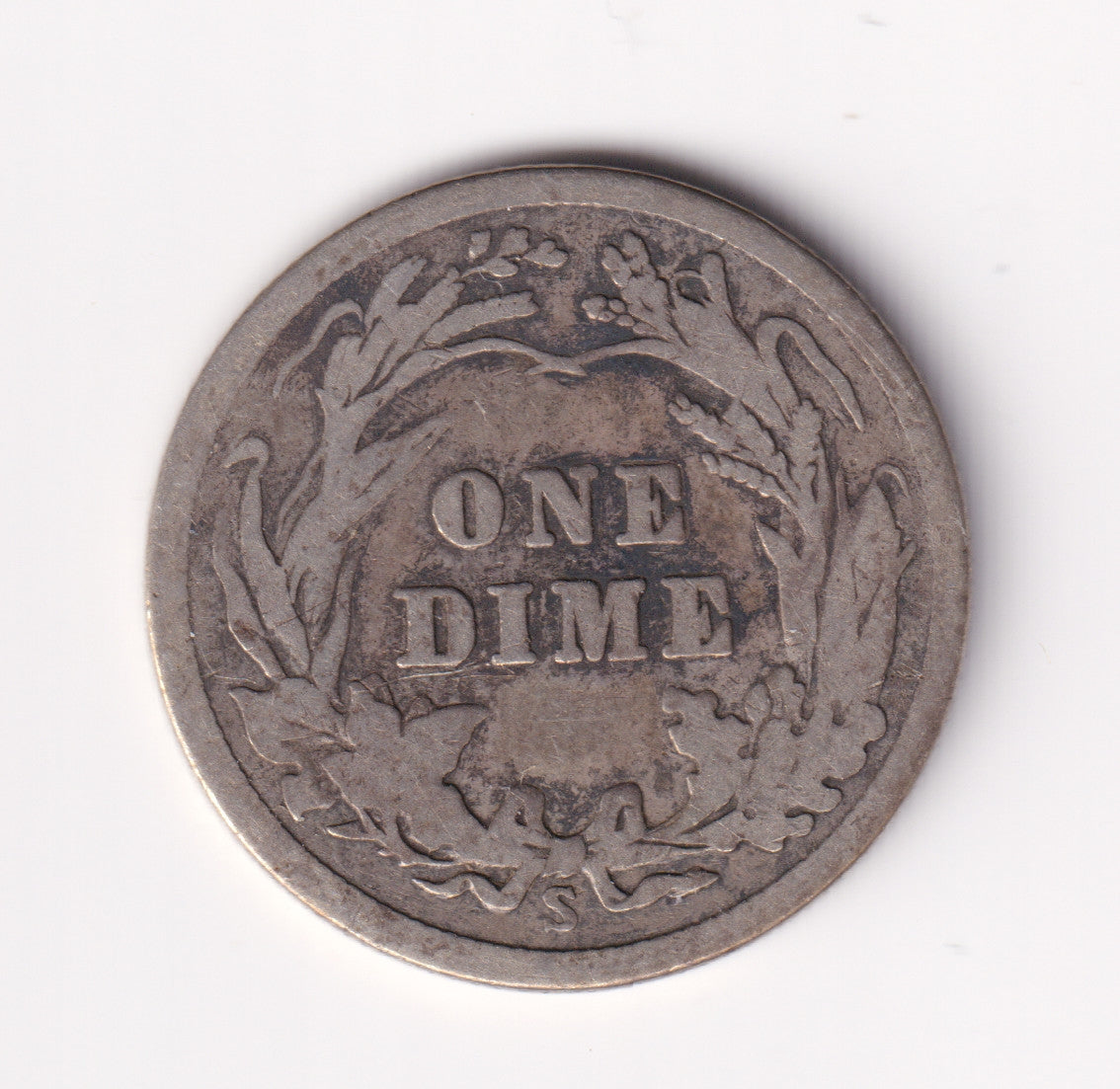 1916 S Barber USA Dime G-VG (G6)