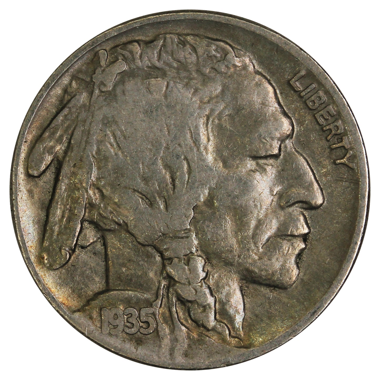 1935 Double Die Reverse USA Nickel Very Fine (VF20) $