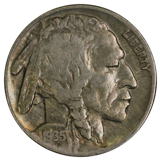 1935 Double Die Reverse USA Nickel Very Fine (VF20) $