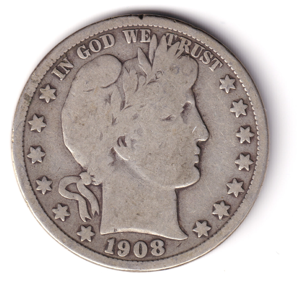 1908 D USA Half Dollar G-VG (G6)