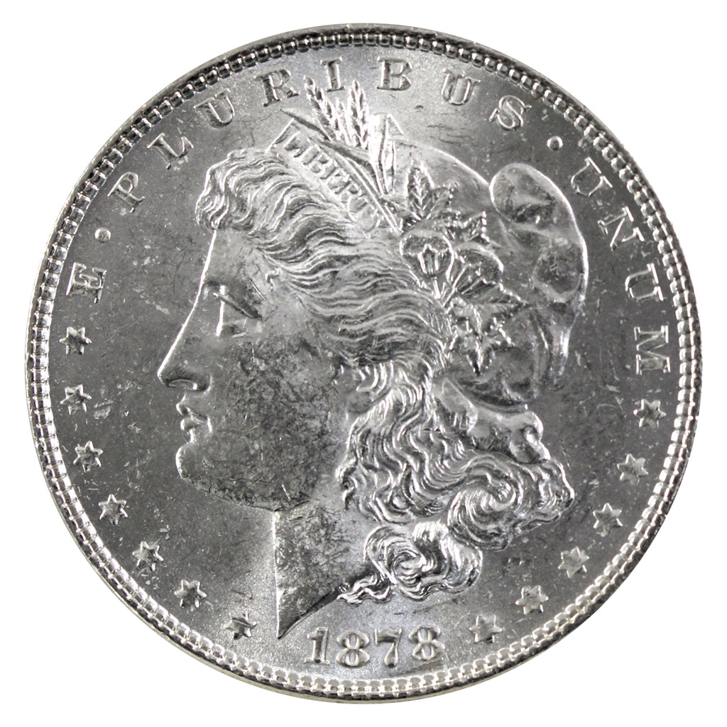1878 7 Feathers 2nd Reverse USA Dollar UNC+ (MS62) $