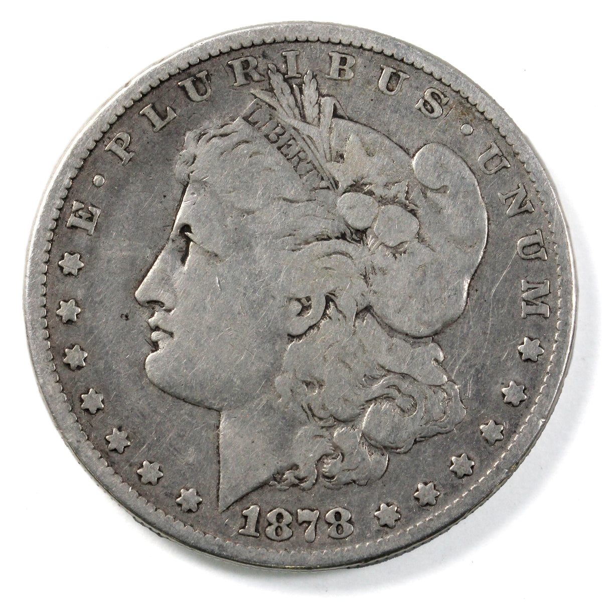 1878 7 Feathers 2nd Reverse USA Dollar VG-F (VG10)