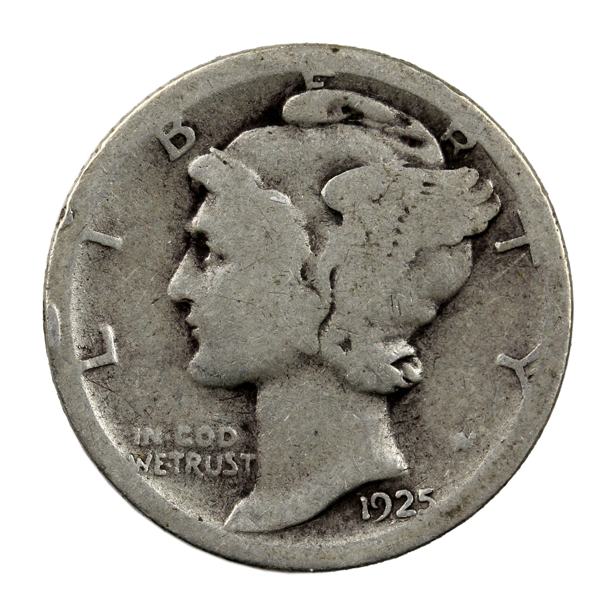 1925 S USA Dime Circulated