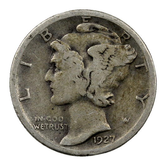 1927 S USA Dime Circulated