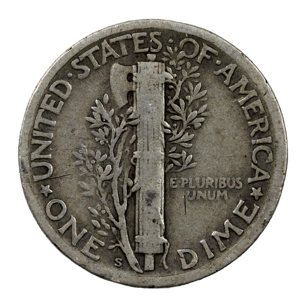 1927 S USA Dime Circulated
