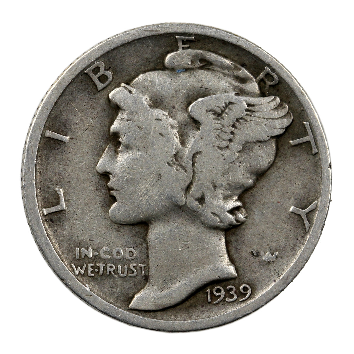 1939 S USA Dime Circulated