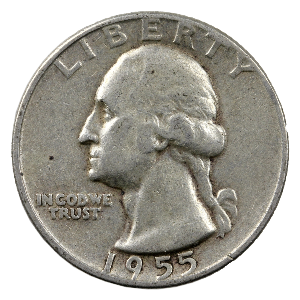 1955 D USA Quarter Circulated
