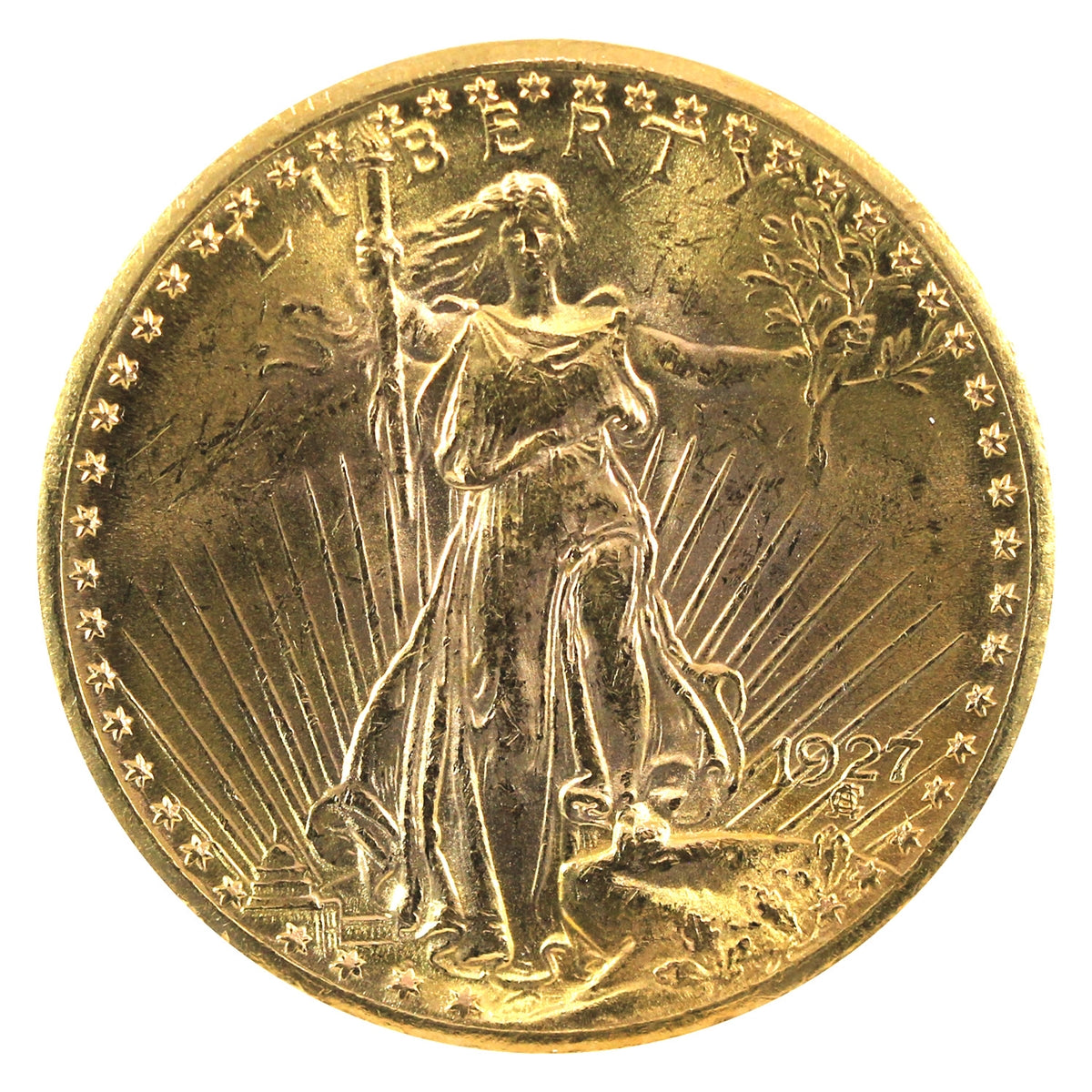 1927 USA $20.00 Gold Double Eagle Brilliant Uncirculated (MS63)