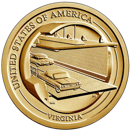2021-D Virginia USA American Innovation Dollar Brilliant Uncirculated (MS63)