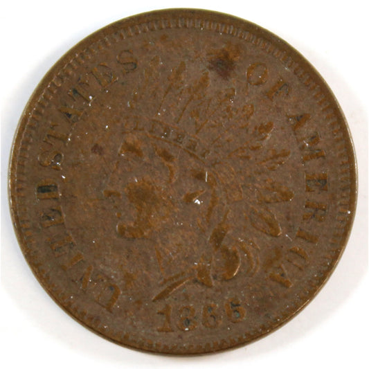 1866 USA Cent Extra Fine (EF40) $