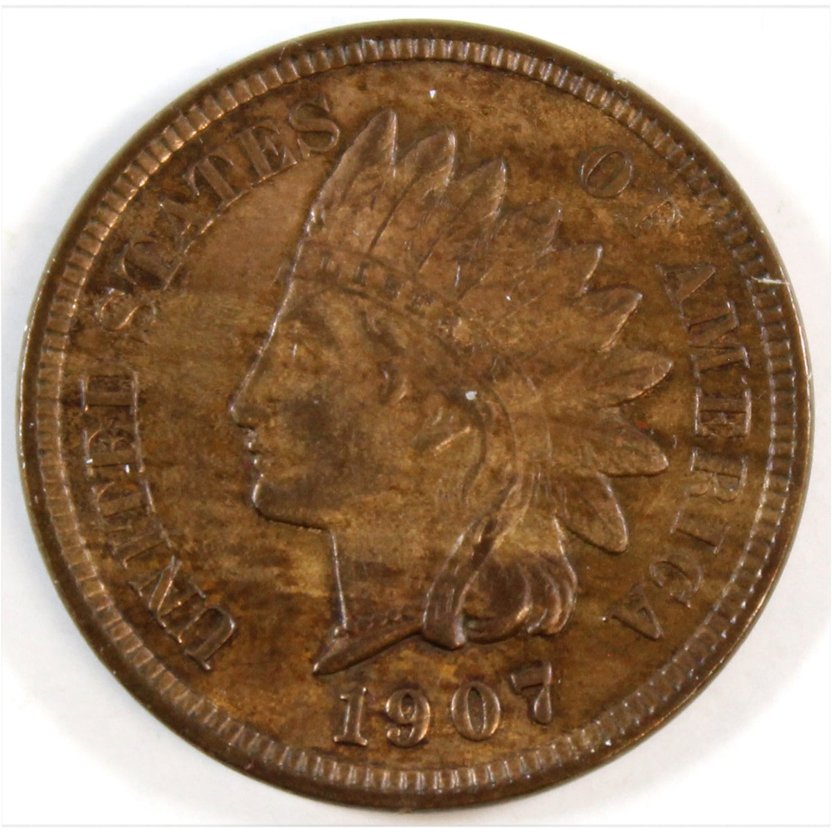 1907 USA Cent Brilliant Uncirculated (MS63) R&B $