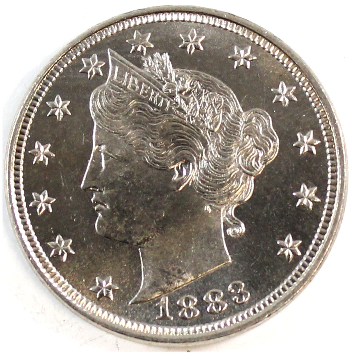 1883 No Cents USA Nickel Choice BU (MS64) $