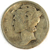 1921 USA Dime VG-F (VG10) $
