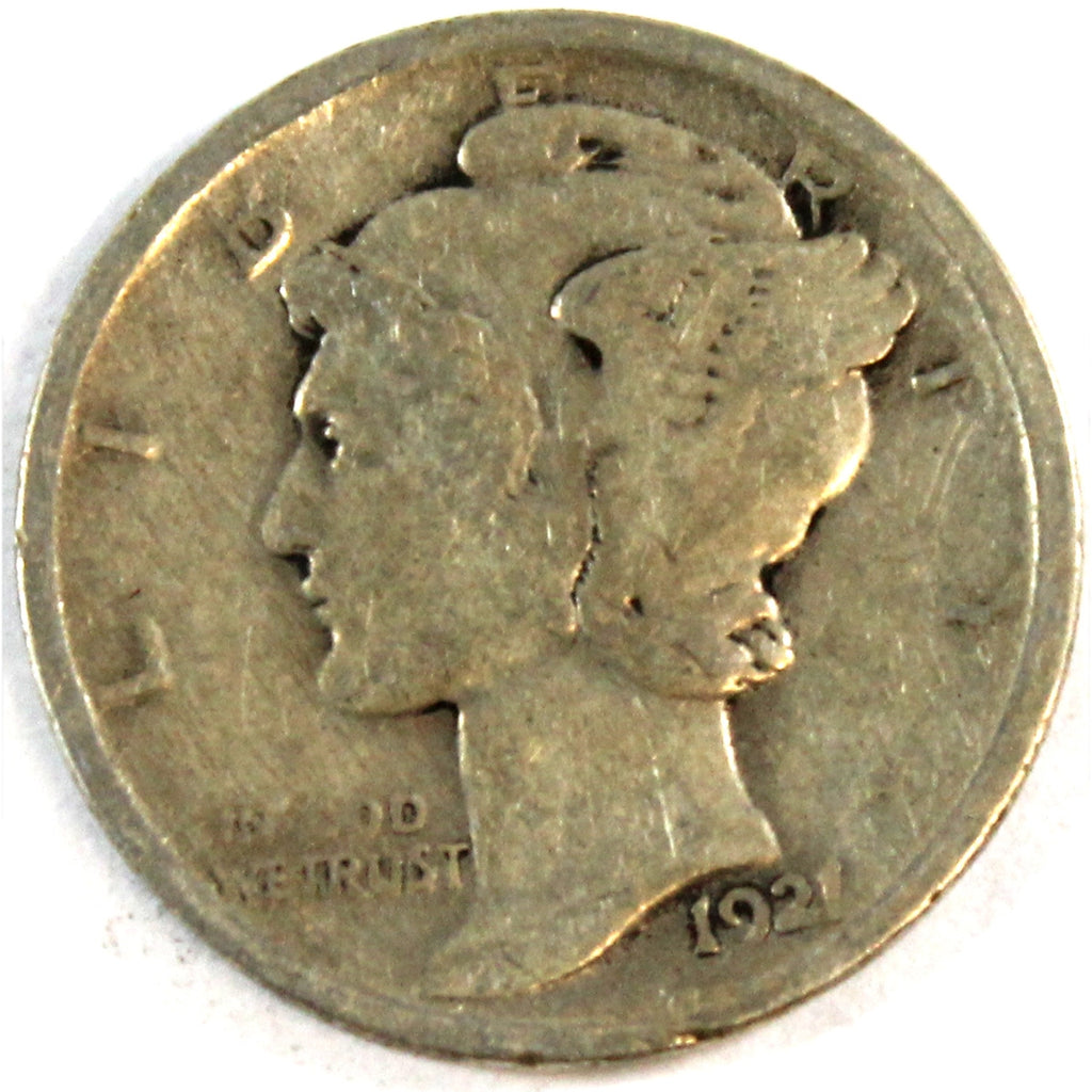 1921 USA Dime VG-F (VG10) $