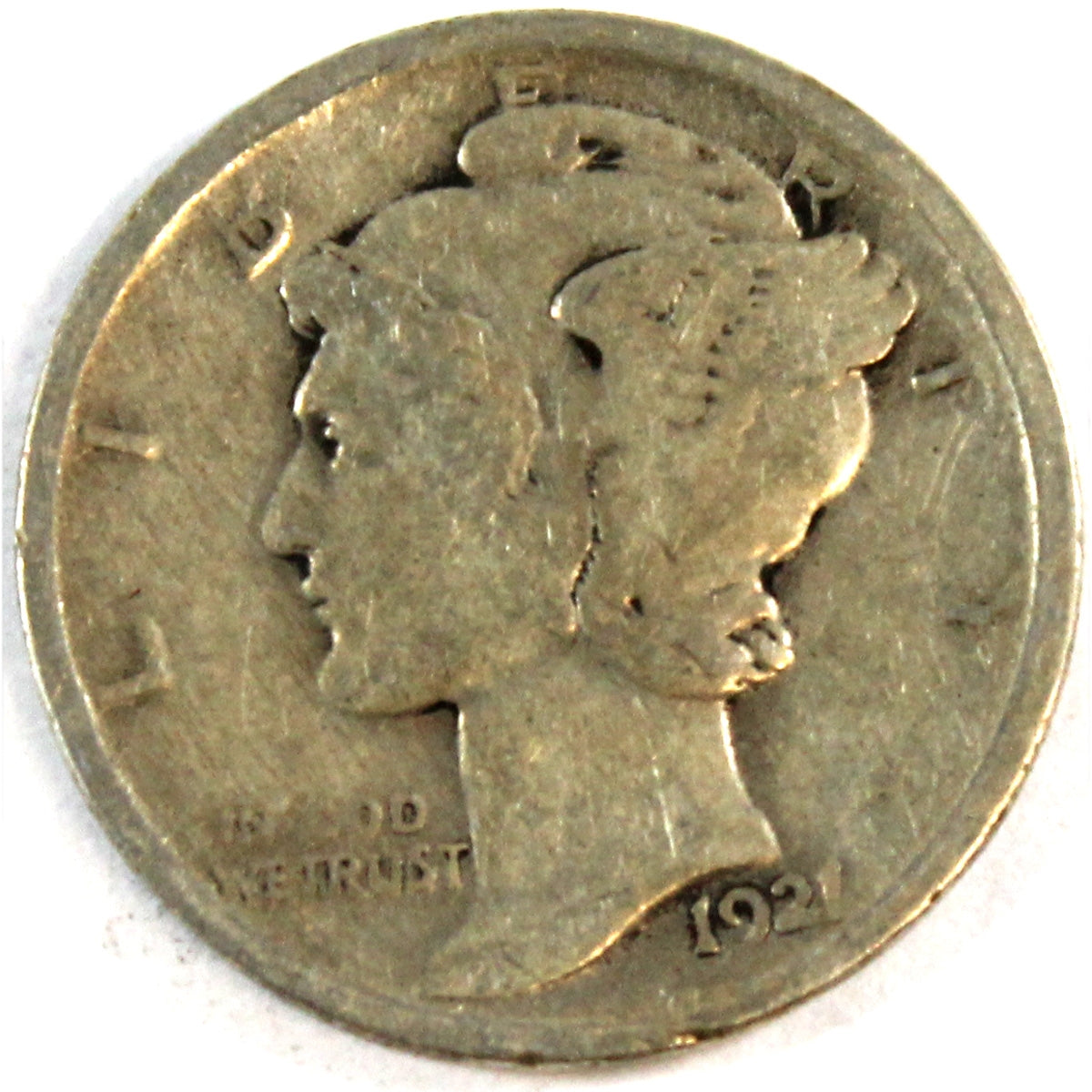 1921 USA Dime VG-F (VG10) $