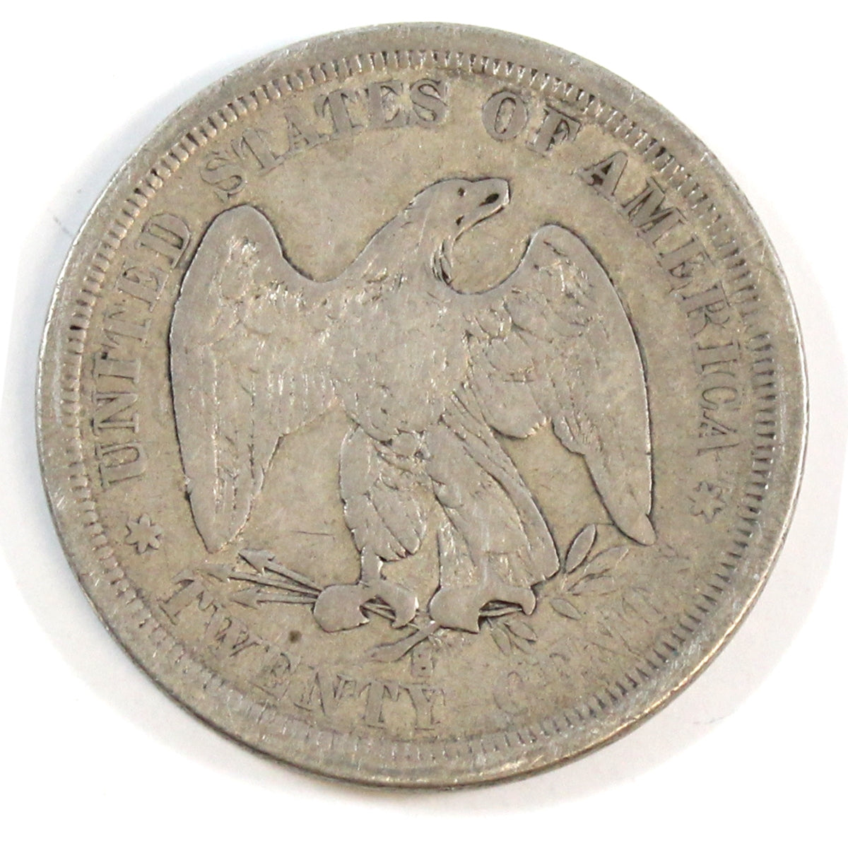 1875 S USA 20 Cents F-VF (F15) $