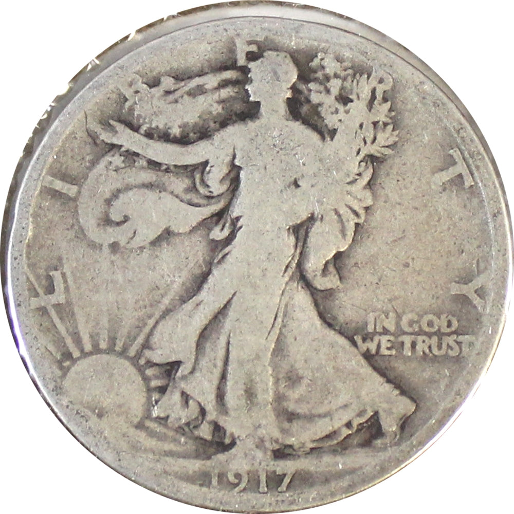1917 S Reverse Mintmark USA Half Dollar Good (G4)
