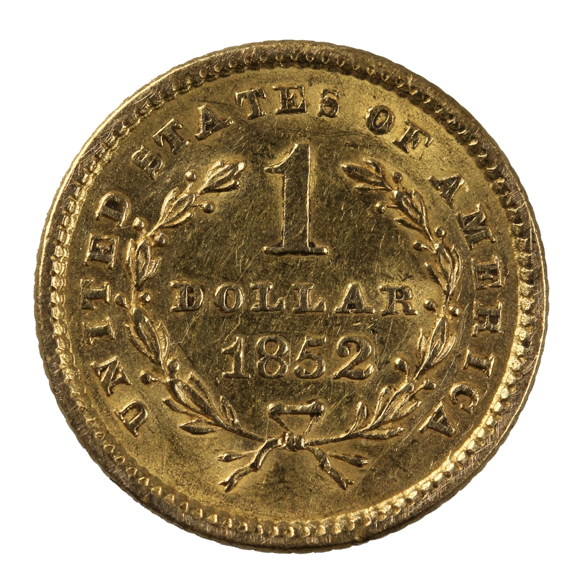 1852 USA Gold Dollar AU-UNC (AU55)