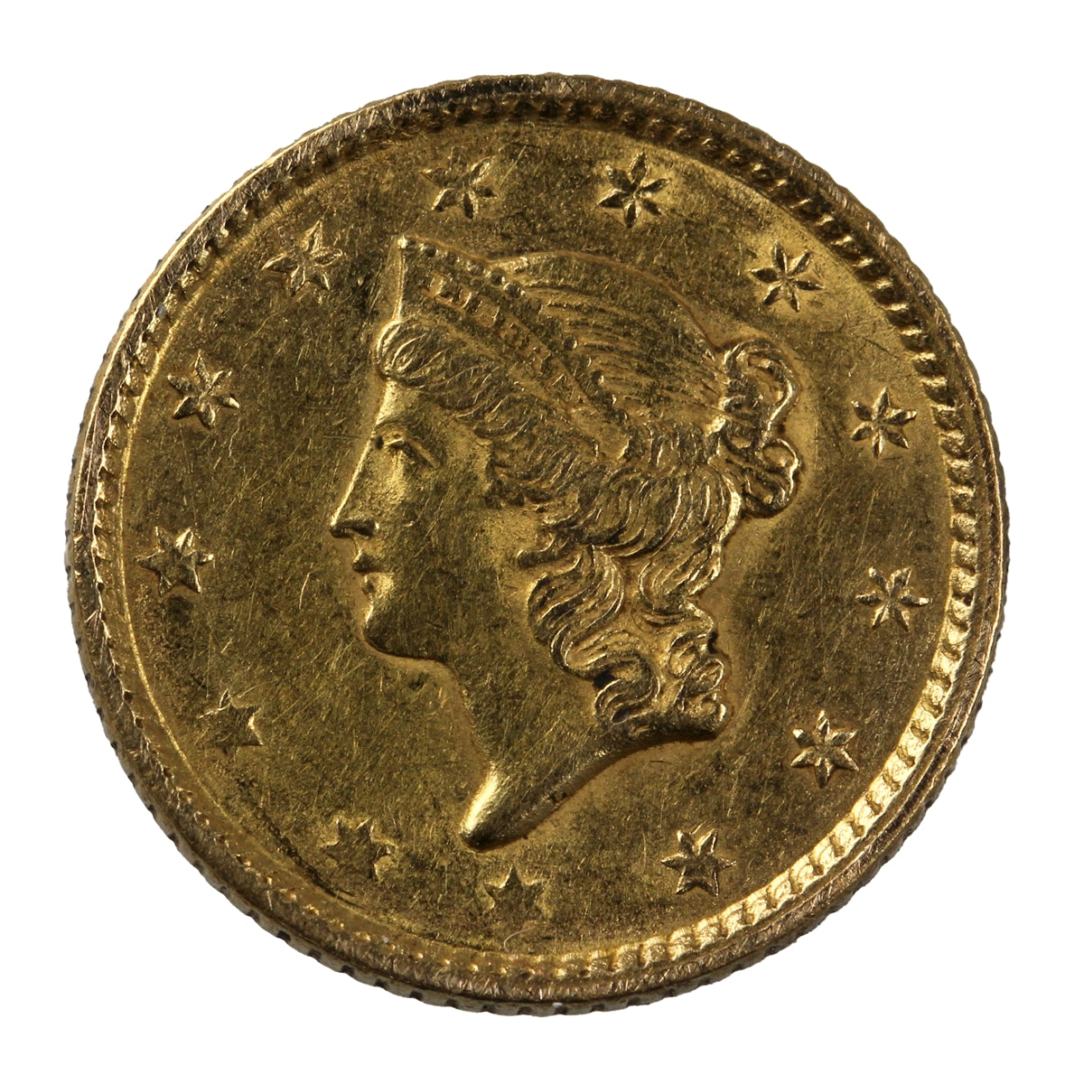 1852 USA Gold Dollar AU-UNC (AU55)