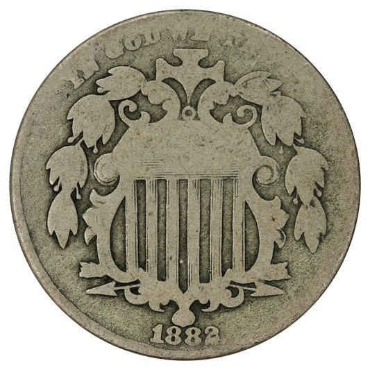 1882 USA Nickel About Good (AG3)