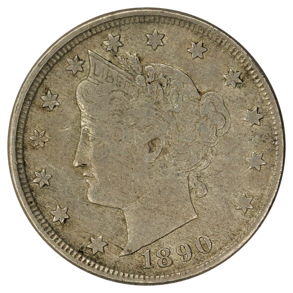 1890 USA Nickel F-VF (F15)