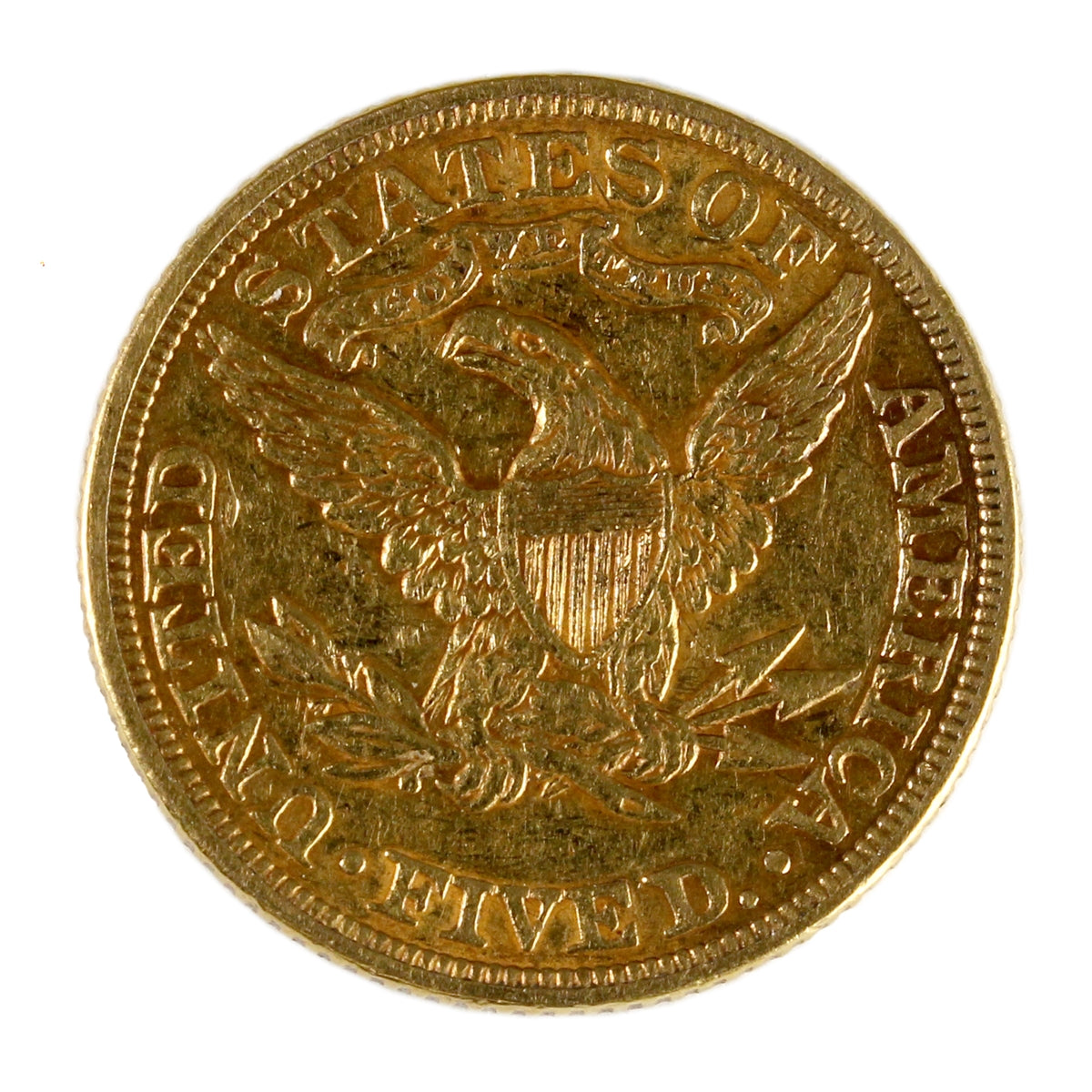 1892 USA $5.00 Gold Half Eagle Extra Fine (EF40)